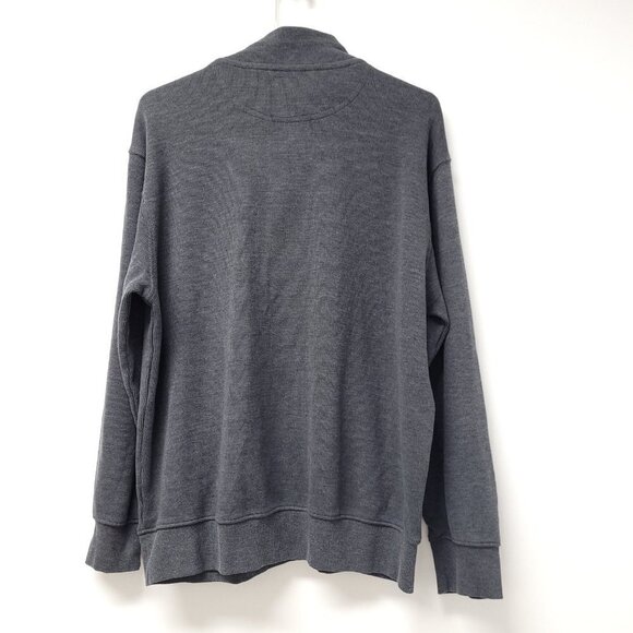 U.S. Polo Assn Mens Quater Zip Long Sleeve Sweater Size XL Gray - Picture 2 of 6